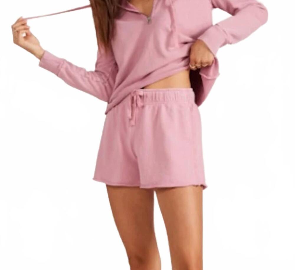NEW BOBI relaxed gym shorts in faded rose